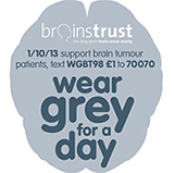 Wear Grey for brain tumours 2013 logo