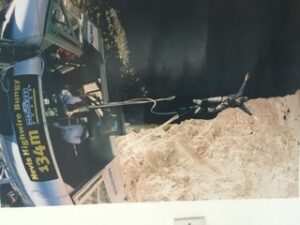 Chris bungee jumping