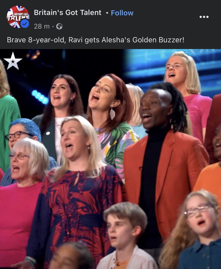 Ravi's choir Britain's Got Talent