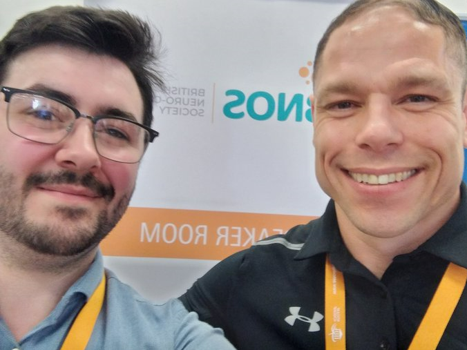 Adam and Dave Bolton at the BNOS conference 2022