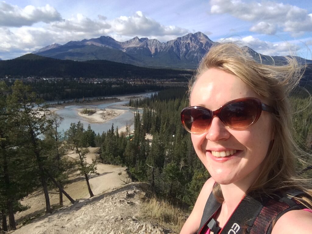 global trip 2016 2017 d11 p9. view of beauvert lake from old fort point jasper national park