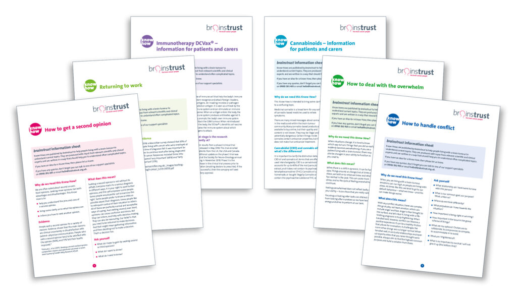 brain tumour know how covers