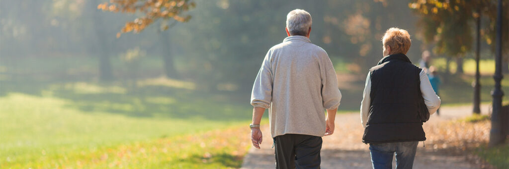 Couple walking